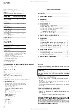 Предварительный просмотр 2 страницы Sony D-FJ737 Service Manual