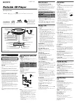 Preview for 1 page of Sony D-NE050 Operating Instructions