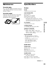 Preview for 35 page of Sony D-NE329SP - Atrac Cd Walkman Portable Player Operating Instructions Manual