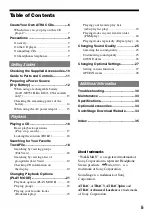 Preview for 5 page of Sony D-NE330LIV3 Operating Instructions Manual