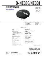 Sony D-NE331 Service Manual предпросмотр