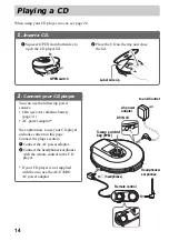 Предварительный просмотр 14 страницы Sony D-NE506CK - Cd Walkman Atrac Operating Instructions Manual