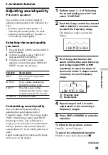 Предварительный просмотр 23 страницы Sony D-NE506CK - Cd Walkman Atrac Operating Instructions Manual