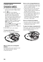 Предварительный просмотр 34 страницы Sony D-NE700 Operating Instructions Manual