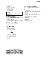 Предварительный просмотр 3 страницы Sony D-NE700 Service Manual