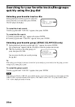 Preview for 20 page of Sony D-NE715 - Portable Cd Player Operating Instructions Manual