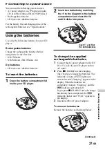 Preview for 27 page of Sony D-NE715 - Portable Cd Player Operating Instructions Manual