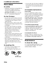 Preview for 30 page of Sony D-NE715 - Portable Cd Player Operating Instructions Manual