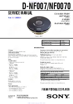 Sony D-NF007 Service Manual preview