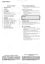 Предварительный просмотр 2 страницы Sony D-NF007 Service Manual