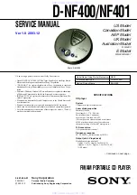 Sony D-NF400 - ATRAC Walkman Portable CD Player Service Manual preview