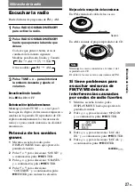 Preview for 27 page of Sony D-NF420 - Portable Cd Player (Spanish) Manual De Instrucciones