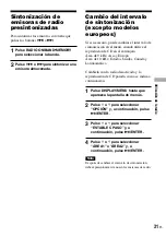 Preview for 31 page of Sony D-NF420 - Portable Cd Player (Spanish) Manual De Instrucciones