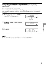 Предварительный просмотр 19 страницы Sony D-NF610 - Portable Cd Player Operating Instructions Manual