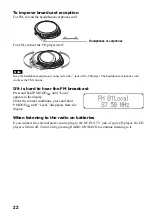 Предварительный просмотр 22 страницы Sony D-NF610 - Portable Cd Player Operating Instructions Manual