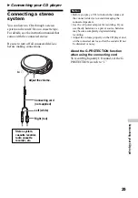 Предварительный просмотр 29 страницы Sony D-NF610 - Portable Cd Player Operating Instructions Manual