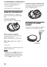 Предварительный просмотр 30 страницы Sony D-NF610 - Portable Cd Player Operating Instructions Manual