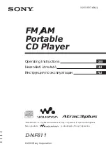 Sony D-NF611 - Portable Cd Player Operating Instructions Manual предпросмотр