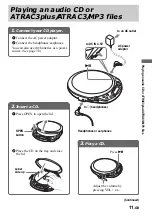 Предварительный просмотр 11 страницы Sony D-NF611 - Portable Cd Player Operating Instructions Manual