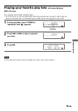 Предварительный просмотр 19 страницы Sony D-NF611 - Portable Cd Player Operating Instructions Manual