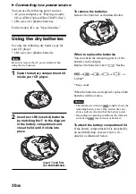 Предварительный просмотр 30 страницы Sony D-NF611 - Portable Cd Player Operating Instructions Manual