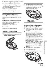 Preview for 33 page of Sony D-NS921F - Portable Cd Player Operating Instructions Manual