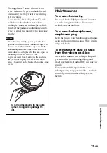 Preview for 37 page of Sony D-NS921F - Portable Cd Player Operating Instructions Manual