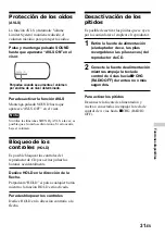 Preview for 73 page of Sony D-NS921F - Portable Cd Player Operating Instructions Manual