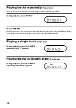 Preview for 10 page of Sony D-SJ01 - Sports Discman Operating Instructions Manual