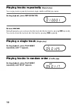 Preview for 10 page of Sony D-SJ15 Primary Operating Instructions Manual