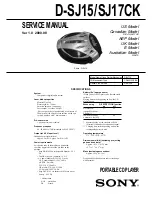 Sony D-SJ15 Primary Service Manual preview