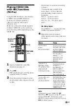 Preview for 14 page of Sony D-V55 Operating Instructions Manual