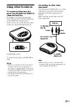 Preview for 16 page of Sony D-V55 Operating Instructions Manual