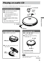 Preview for 11 page of Sony D-VE45 Operating Instructions Manual