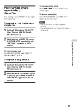 Preview for 17 page of Sony D-VE45 Operating Instructions Manual