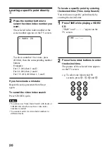 Preview for 20 page of Sony D-VE45 Operating Instructions Manual