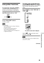 Preview for 23 page of Sony D-VE45 Operating Instructions Manual