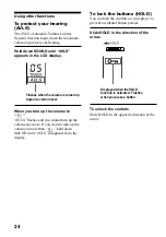 Preview for 24 page of Sony D-VE45 Operating Instructions Manual