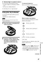 Preview for 27 page of Sony D-VE45 Operating Instructions Manual