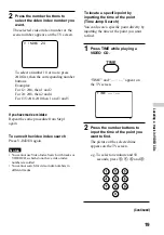 Preview for 19 page of Sony D-VJ65 Operating Instructions Manual