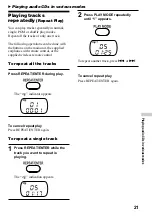 Preview for 21 page of Sony D-VJ65 Operating Instructions Manual