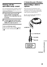 Preview for 25 page of Sony D-VJ65 Operating Instructions Manual