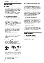 Preview for 30 page of Sony D-VJ65 Operating Instructions Manual