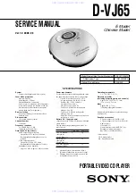 Sony D-VJ65 Service Manual предпросмотр