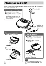 Предварительный просмотр 10 страницы Sony D-VJ85 Operating Instructions Manual