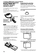 Предварительный просмотр 12 страницы Sony D-VJ85 Operating Instructions Manual