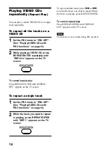 Предварительный просмотр 16 страницы Sony D-VJ85 Operating Instructions Manual