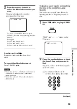 Предварительный просмотр 19 страницы Sony D-VJ85 Operating Instructions Manual