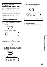 Предварительный просмотр 21 страницы Sony D-VJ85 Operating Instructions Manual