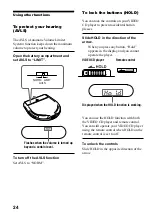 Предварительный просмотр 24 страницы Sony D-VJ85 Operating Instructions Manual